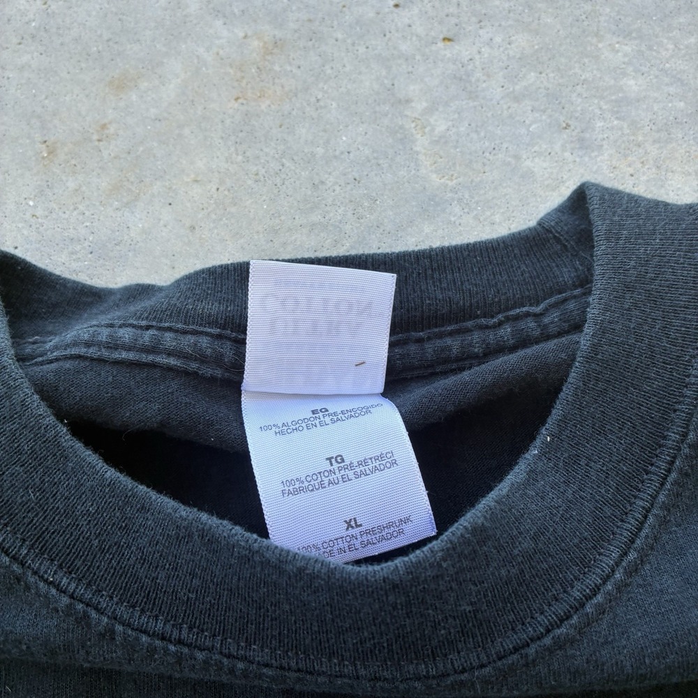 Vintage Wiley X Sunglasses Long sleeve T Shirt Y2K Software Style Faded Black - Picture 4 of 5